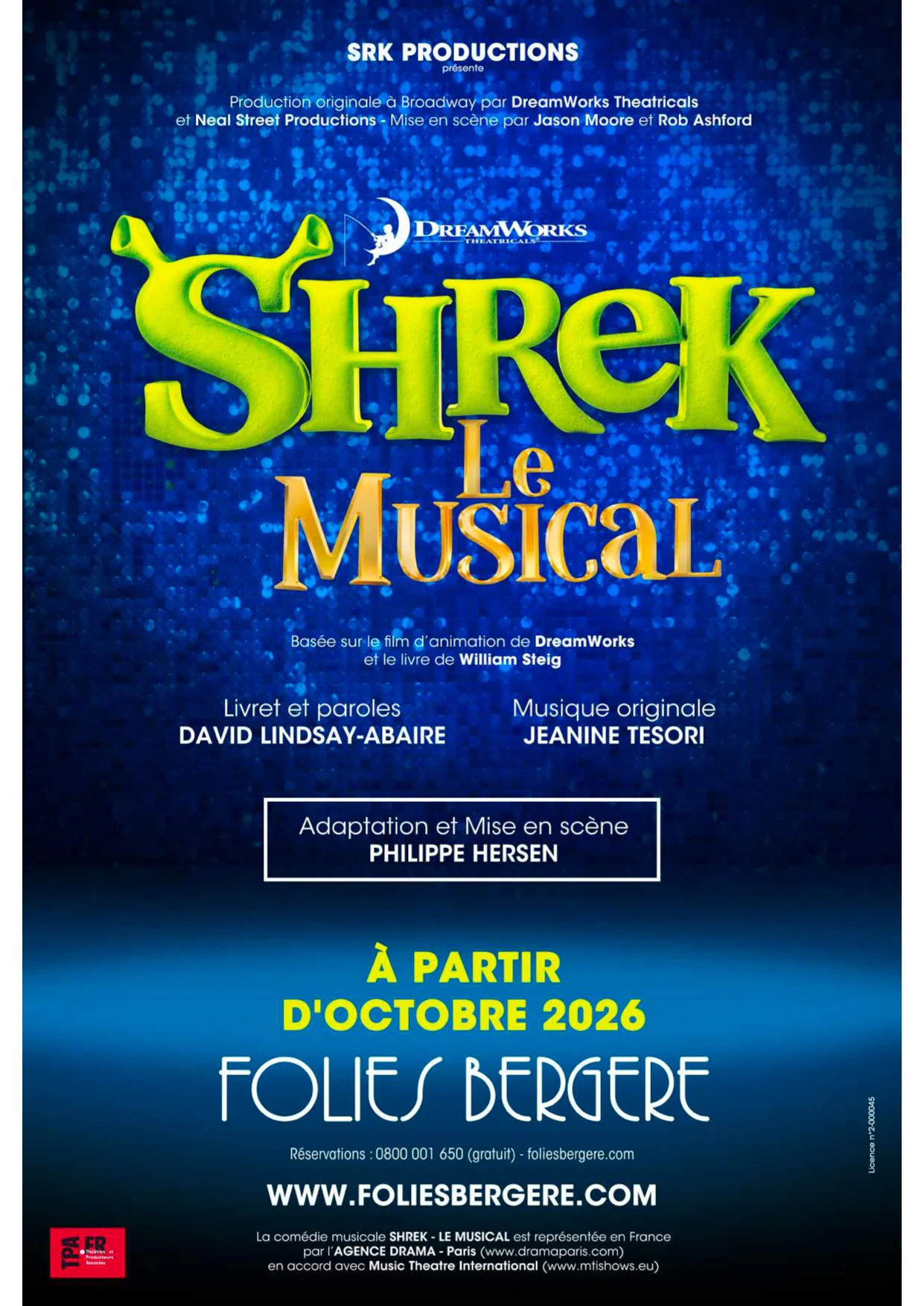 Shrek Le Musical aux Folies Bergère