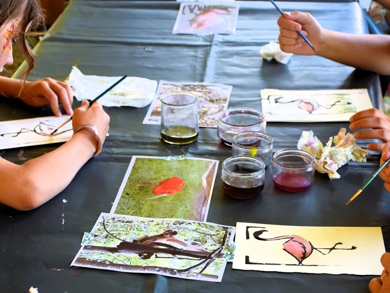 Découverte nature en famille - Peinture végétale